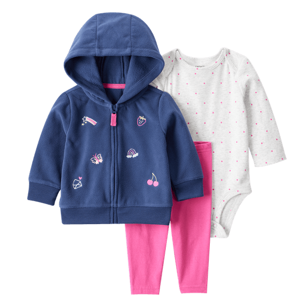 Set-Body-Blanco-Chaqueta-con-Capota-y-Pantalon-Bebes-Niñas-Carter-s-12M Set-Body-Blanco-Chaqueta-con-Capota-y-Pantalon-Bebes-Niñas-Carter-s-12M