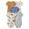 Set-5-Bodies-Manga-Corta-Dinos-Bebes-Niños-Carter-s-12M