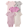 Set-5-Bodies-Manga-Corta-Diseños-Surtidos-Bebes-Niñas-Carter-s-0M