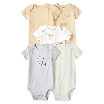 Set-5-Bodies-Manga-Corta-Surtidos-Bebes-Unisex-Carter-s-PRE