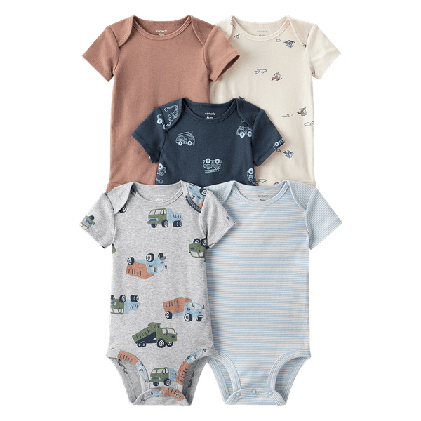 Set-5-Bodies-Manga-Corta-Carritos-Bebes-Niños-Carter-s-6M Set-5-Bodies-Manga-Corta-Carritos-Bebes-Niños-Carter-s-6M