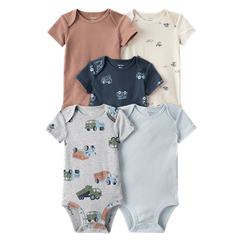 Set-5-Bodies-Manga-Corta-Carritos-Bebes-Niños-Carter-s-0M