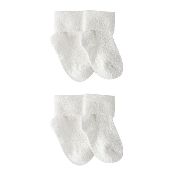 Set-2-Pares-de-Medias-Blancas-Bebes-Unisex-Carter-s-0M Set-2-Pares-de-Medias-Blancas-Bebes-Unisex-Carter-s-0M