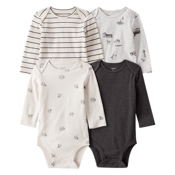 Set-4-Bodies-Manga-Larga-Diseños-Surtidos-Bebes-Niños-Carter-s-18M