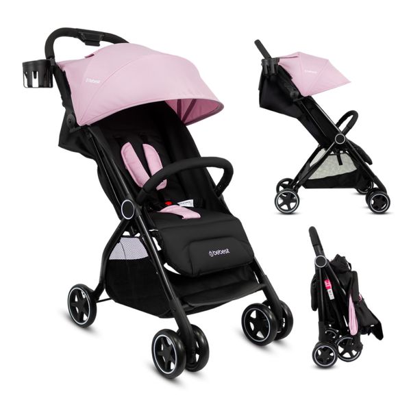 Coche-Compacto-Flex-Autoplegable-Rosado-Bebesit Coche-Compacto-Flex-Autoplegable-Rosado-Bebesit