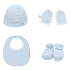Set-Primer-Dia-4-Piezas-Gorro-Babero-Guantes-y-Patucos-Niños-Monbaby-0-1M