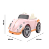 Carro-Electrico-Rocket-Rosado-12V-Prinsel