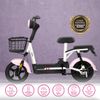 Bicicleta-Electrica-Happy-Bean-Blanco-y-Rosa-Aima