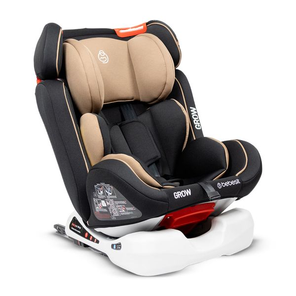 Silla-para-Carro-Bebe-Grow-Multigrupo-Isofix-Grupos-012-y-3-Beige-Bebesit