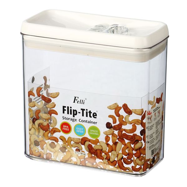 Recipiente-Acrilico-Flip-Tite-Hermetico-Rectangular-27L-Felli Recipiente-Acrilico-Flip-Tite-Hermetico-Rectangular-27L-Felli