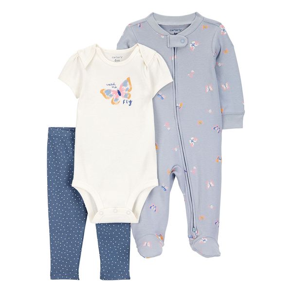 Set-Body-Pantalon-y-Pijama-Enteriza-Estampada-Niñas-Carter-s-6M Set-Body-Pantalon-y-Pijama-Enteriza-Estampada-Niñas-Carter-s-6M