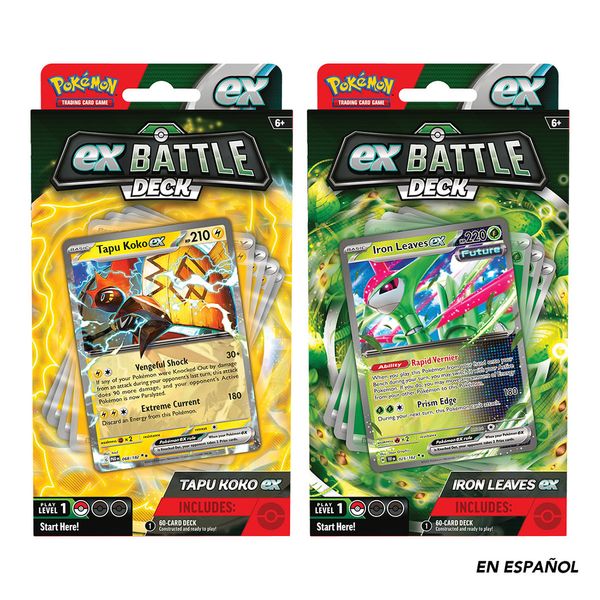 Set-Cartas-Koko-Ex-Iron-Ex-Battle-Deck-Español-Pokemon Set-Cartas-Koko-Ex-Iron-Ex-Battle-Deck-Español-Pokemon