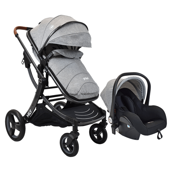 Coche-para-Bebe-Travel-System-Mily-Gris-Priori