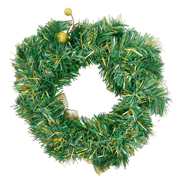 Corona-Navideña-Decorada-Dorado-30cm-Aviva-Home