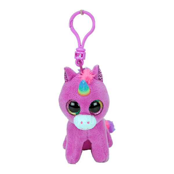 Peluche-Clip-Rosette-Unicornio-Purpura-12cm-Ty