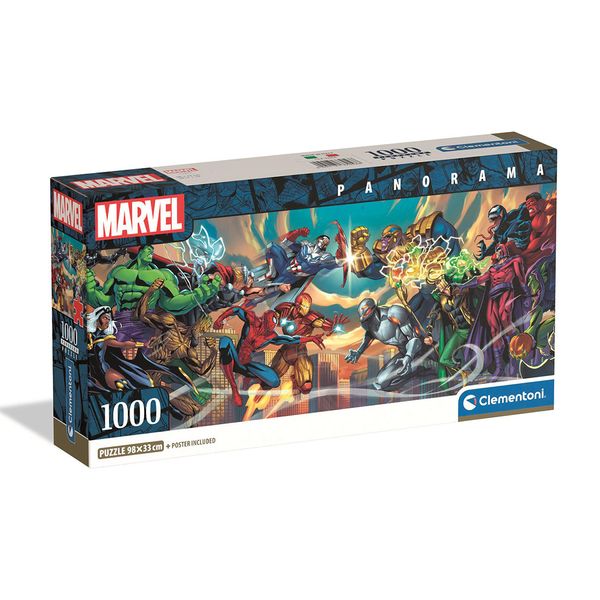Rompecabezas-Heroes-Villanos-Marvel-1000-Piezas-Clementoni Rompecabezas-Heroes-Villanos-Marvel-1000-Piezas-Clementoni
