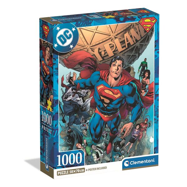 Rompecabezas-Superman-1000-Piezas-Clementoni