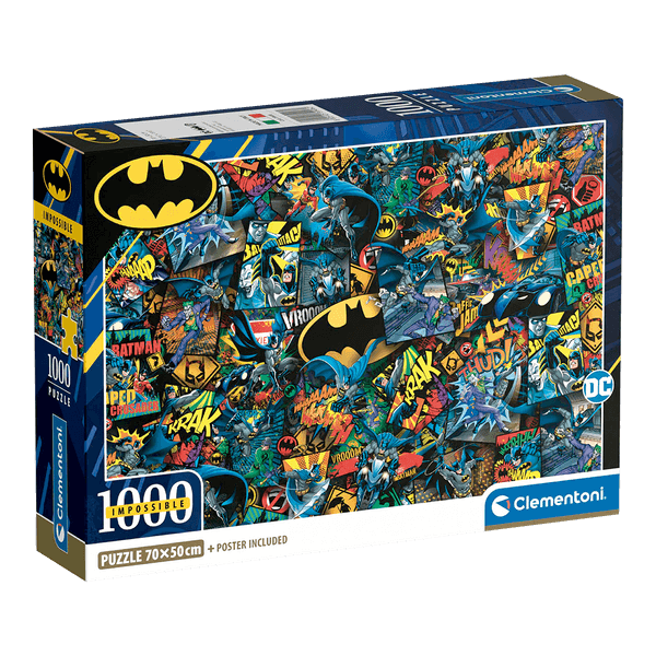 Rompecabezas-Impossible-Batman-1000-Piezas-Clementoni Rompecabezas-Impossible-Batman-1000-Piezas-Clementoni
