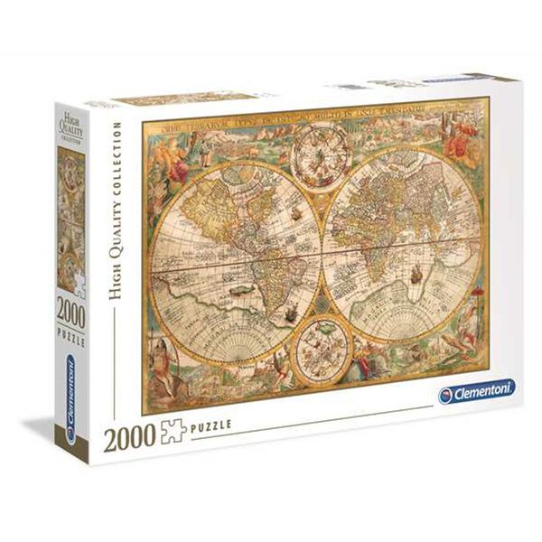 Rompecabezas-Mapa-Antiguo-2000-Piezas-Clementoni Rompecabezas-Mapa-Antiguo-2000-Piezas-Clementoni