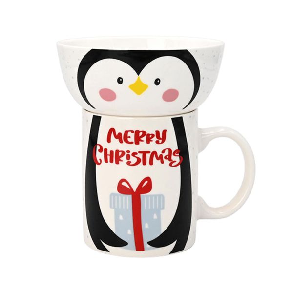 Set-de-Desayuno-Mug-y-Bowl-Navideño-Blanco-Be-Merry-And-Bright-Merry-Christmas---Acento