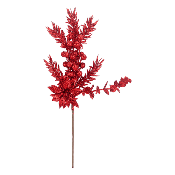 Follaje-Navidad-con-Purpurina-Rojo-40cm---Aviva-Home