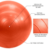 Balon-de-Pilates-con-Inflador-Naranja-55cm---Evolution-Fitness