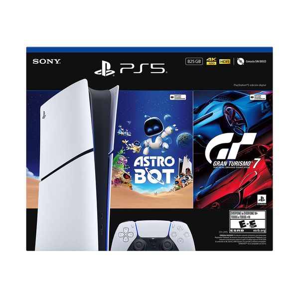 Consola-PS5-HW-2115-Digital-Slim---1-Control---GT7----Astro-Bot--Voucher----PlayStation Consola-PS5-HW-2115-Digital-Slim---1-Control---GT7----Astro-Bot--Voucher----PlayStation