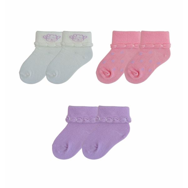 Set-3-Pares-de-Medias-Puño-DB-Multicolor-Niñas---Honey-Bees-6-18M