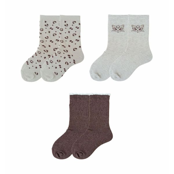 Set-3-Pares-de-Medias-Casual-Manchas-Niñas---Honey-Bees-5-8T