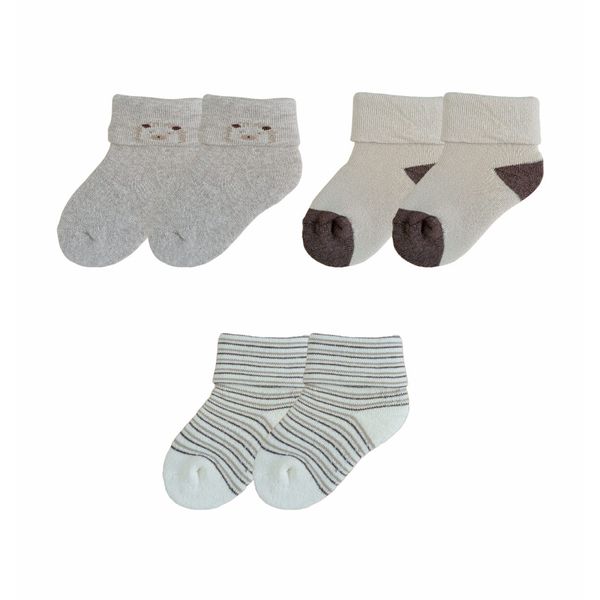 Set-3-Pares-de-Medias-Puño-DB-Niños---Honey-Bees-0-6M