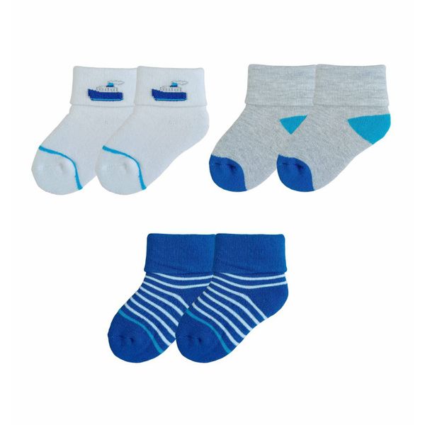 Set-3-Pares-de-Medias-Puño-DB-Surtidas-Niños---Honey-Bees-6-18M