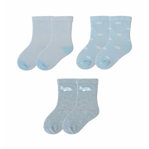 Set-3-Pares-de-Medias-Casual-Niños---Honey-Bees-0-6M Set-3-Pares-de-Medias-Casual-Niños---Honey-Bees-0-6M