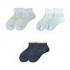 Set-3-Pares-de-Medias-Deportiva-Talonera-Lineas-Niños---Honey-Bees-2-4-ANOS