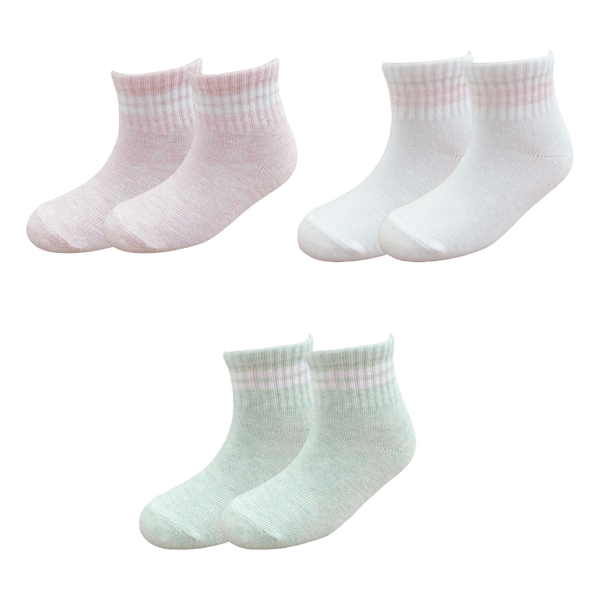 Set-3-Pares-de-Medias-Talonera-Antideslizante-Niñas---Honey-Bees-0-6M