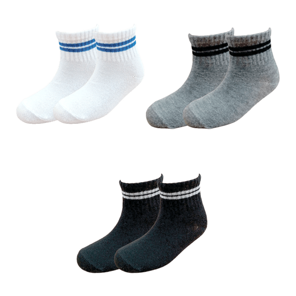 Set-3-Pares-de-Medias-Talonera-Antideslizante-Niños---Honey-Bees-6-18M