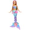Muñeca-Sirena-Transformacion-de-Flores-Cabello-Rosa-30cm---Barbie