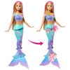 Muñeca-Sirena-Transformacion-de-Flores-Cabello-Rosa-30cm---Barbie