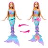 Muñeca-Sirena-Transformacion-de-Flores-Cabello-Rosa-30cm---Barbie