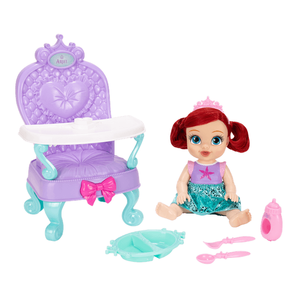 Muñeca-Bebe-Ariel-con-Silla-30cm---Disney-Princesas Muñeca-Bebe-Ariel-con-Silla-30cm---Disney-Princesas