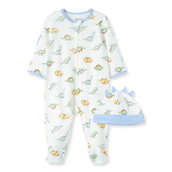 Set-Mameluco-y-Gorro-Dinosaurios-Niños---Little-Me-9M