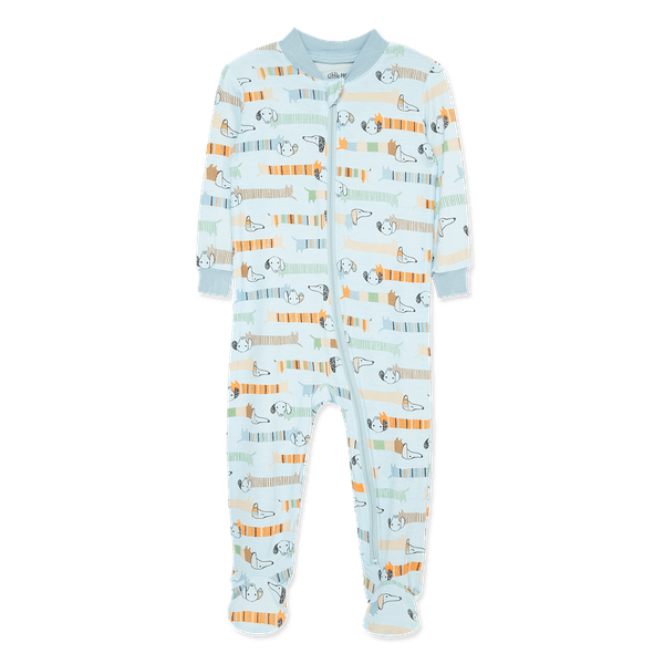 Pijamas-Enteriza-Azul-Estampada-Niños---Little-Me-12M Pijamas-Enteriza-Azul-Estampada-Niños---Little-Me-12M