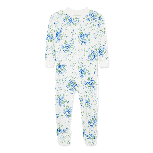 Pijamas-Enteriza-Flores-Azules-Niñas---Little-Me-12M