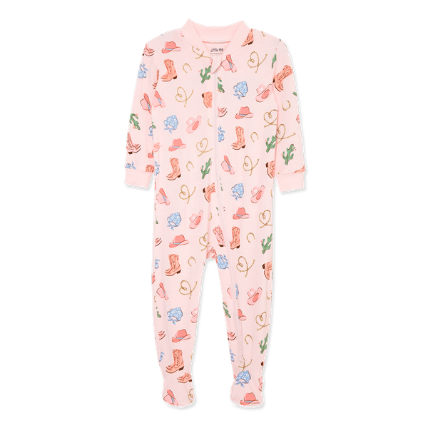 Pijamas-Enteriza-Rosado-Estampado-Niñas---Little-Me-12M