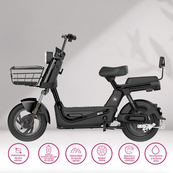 Bicicleta-Electrica-Cool-Man-Negro-Aima Bicicleta-Electrica-Cool-Man-Negro-Aima