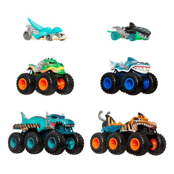 Set-Monster-Trucks-Shark-vs-Dino-Hot-Wheels