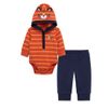 Set-Body-Manga-Larga-y-Pantalon-Naranja-Niños-Little-Me-3M