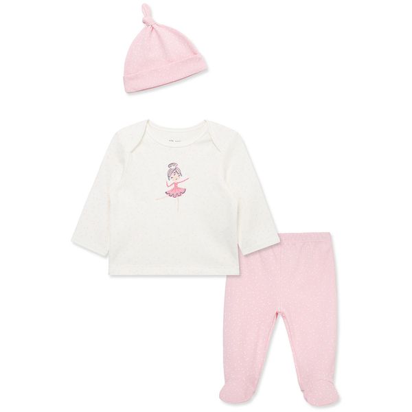 Set-Camiseta-Manga-Larga-Pantalon-y-Gorro-Niñas-Little-Me-3M Set-Camiseta-Manga-Larga-Pantalon-y-Gorro-Niñas-Little-Me-3M