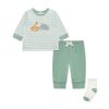 Set-Camiseta-Manga-Larga-Pantalon-y-Medias-Verde-Niños-Little-Me-18M