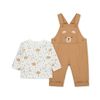Set-Camiseta-Manga-Larga-y-Overol-Cafe-Niños-Little-Me-18M