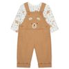 Set-Camiseta-Manga-Larga-y-Overol-Cafe-Niños-Little-Me-6M
